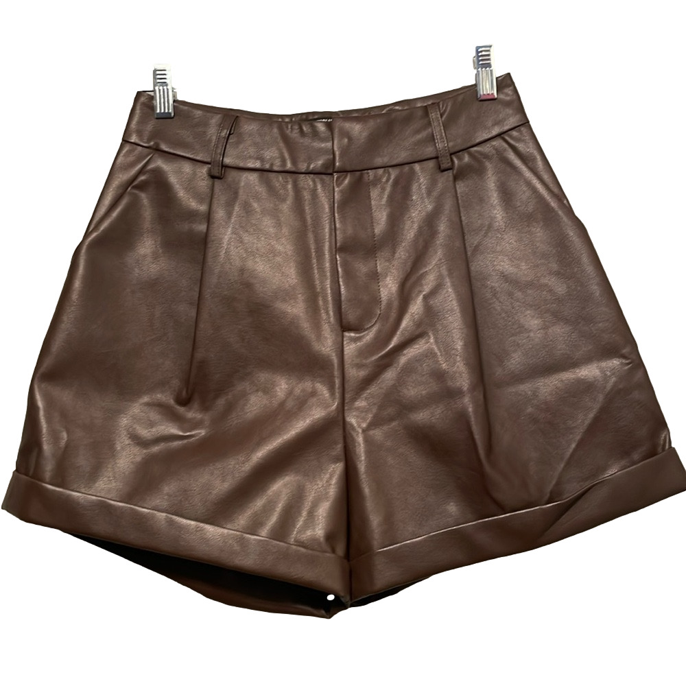 NWT THE WORKSHOP VEGAN LEATHER SHORT SIZE M